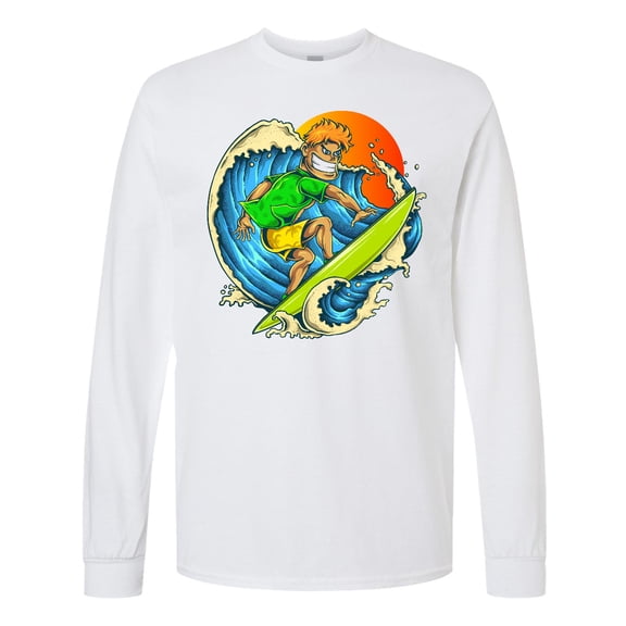 Inktastic Pro Surfer Dude Long Sleeve T-Shirt