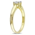 thumbnail image 3 of Miabella Women's 1/3 Carat T.W. Princess-Cut Diamond 10kt Yellow Gold Solitaire Engagement Ring, 3 of 6
