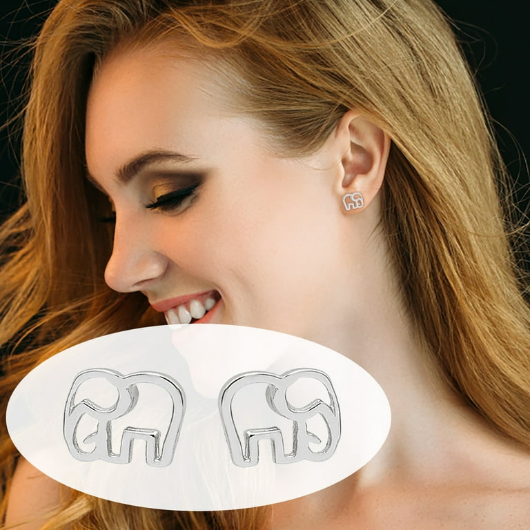 Elephant earrings walmart clearance