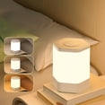 thumbnail image 1 of Boovnll Desk Lamp Led Night Light Rechargeable Lighting Three Color Light Bedroom Sleeping Desk Eye Protection Bedside Table Lamp, 1 of 6
