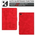 thumbnail image 2 of ELEHOLD Case For Samsung Tab S6 Lite 10.4" (2019) Kitty Pattern Leather Tablet Case, Slim Back Smart Cover, Auto Sleep/Wake, Full Body Protection, Kickstand，Red, 2 of 9