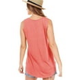 thumbnail image 2 of Vedolay Womens Summer Tops Women's Summer Sleeveless Crew Neck Tank Tops Casual Basic T Shirts,Pink XXL, 2 of 3