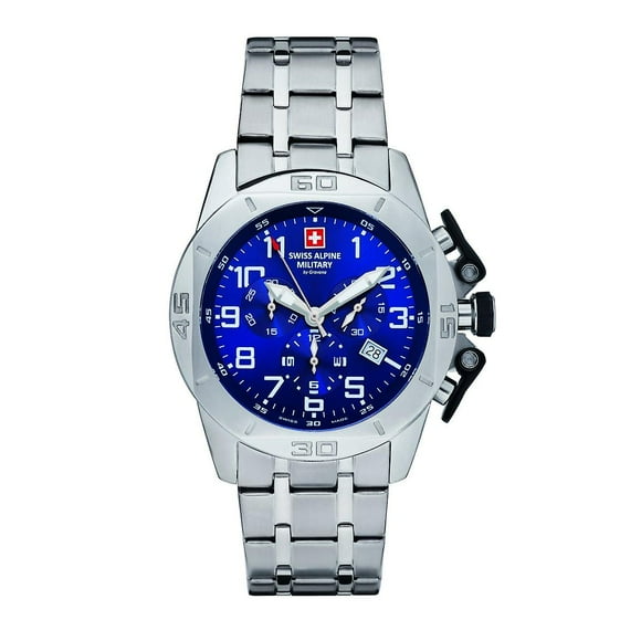 Swiss Alpine military men's watch Chrono 7063.9135SAM stainless steel