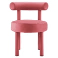 thumbnail image 5 of Side Dining Chair, Pink, Velvet, Kitchen Cafe Bistro Hospitality Restaurant, Modern Contemporary Boutique HB34834, 5 of 9