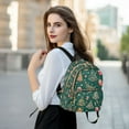thumbnail image 6 of FORMRS Mini Backpack Purse for Women Travel Daypack Casual Shoulder Bag, Green Christmas Gingerbread, 6 of 7