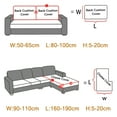 thumbnail image 6 of CJC L-Shaped Sectional Sofa Cover, Wear-Resistant Couch Cushion Slipcovers, Stretch Cushion Case Replacement, Universal Furniture Protector, 9 Colors, 6 of 9