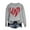 #02 Gray, variant on Busydd Valentine's Day Sweatshirt for Women Fashion Love Heart Print Pullover Tops Casual Loose Long Sleeve Crewneck Valentines Sweatshirts Valentines Day Gifts for Women