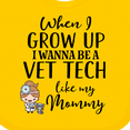 thumbnail image 4 of Inktastic Vet Tech Mom Veterinary Technician Girls Baby Bib, 4 of 4