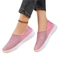 thumbnail image 3 of Domuza Orthopedic Dress Shoes for Women Arch Support Slip on Non Slip Nurse Shoes Breathable Mesh Stretch Volleyball Shoes Soft 2026 Foam Shoes Light pink 8.5（EU-41）, 3 of 7