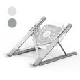 thumbnail image 1 of serony Laptop Cooling Stand Notebook Computer Adjustable Non-slip Holder with Fan Foldable Portable Stand, Silver, 1 of 8