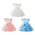 thumbnail image 5 of Hotiary Toddler Baby Girls Tulle Tutu Dress Ruffle Sleeve Floral Embroidered Fluffy Dresses Kids Summer Cute A Line Party Beach Sundress for 1-6Y Pink, 5 of 5