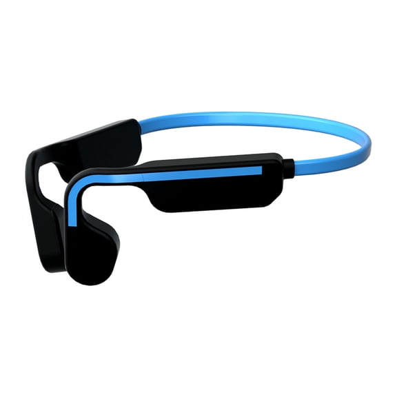 True Bone Conduction Headphones, Open Ear Earbuds with Ear Hooks, Up to 60H Playtime with Case, Bluetooth 5.3, IP68 Waterproof, Open Ear Headphones for Running, Yoga, Gym