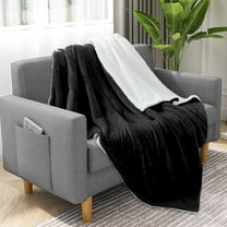 JML Sherpa Fleece Throw Blanket,Soft Warm Plush Blanket for Bed Sofa Couch,Burgundy