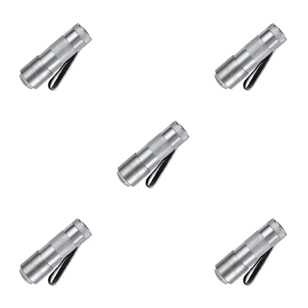 Jumpingount Esmalte de uñas de mano, prensa de luz LED, lámpara de secado, salón, spa, uñas, secador de arte, linterna con pilas, equipo de manicura DIY, Plata 5piezas Jumpingount CBP189068