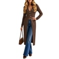 thumbnail image 5 of Hilenly Long Cardigans for Trendy Lightweight Maxi Dusters Coat V Neck Button Up Cardigan Sweaters, 5 of 7