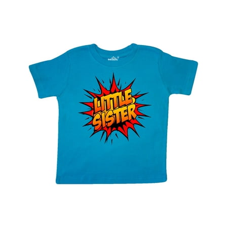 

Inktastic Little Sister Super Hero Gift Toddler Toddler Girl T-Shirt