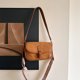thumbnail image 3 of Bolso El Brazo Cuero Abrasivo Vintage Con Bandolera Estampada S (Marrón), 3 of 9
