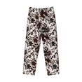 thumbnail image 2 of Vsdgher Cow Skin Print Mens Pajama Pants Sleep & Lounge Pants, PJ Bottoms With elastic waistb and Pockets, 2 of 5