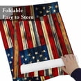 thumbnail image 6 of Retro American Flag Star and Stripe Placemats Set of 6,Wipeable Washable Table Mats for Dining Tables, Farmhouse Wooden Plank Place Mats for Kitchen Event Party Tabletop Decor, 6 of 9
