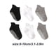 thumbnail image 3 of Minnieouse 6 piezas de medias para niños, calcetines tobilleros transpirables antideslizantes con buena elasticidad, estilo Simple, buena artesanía, ropa Medias negro blanco gris 8-10 Minnieouse AP009062-20B, 3 of 6