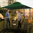 thumbnail image 5 of Eurmax 5x8 Grill Gazebo Replacement Canopy Double Tiered BBQ Canopy Roof,Forest Green, 5 of 5