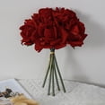 thumbnail image 4 of 5Pcs/Set Artificial Rose Realistic Fake Flower Wedding Party Home Office Table Centerpiece Faux Floral Plants Branch Pick Stem Decoration Ornament, 4 of 8