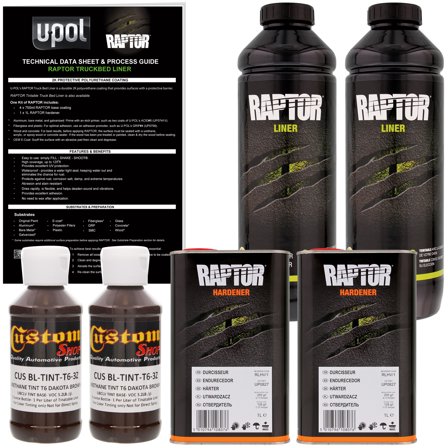 Raptor Dakota Brown Urethane Spray-On Truck Bed Liner Texture Coating, 2 Liters