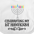thumbnail image 4 of Inktastic Hanukkah Babys 1st Menorah Boys or Girls Baby Bib, 4 of 4