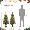thumbnail image 5 of Jeco 3.5' Artificial Christmas Tree With Plastic Pot Stand (Set of 2), 5 of 8