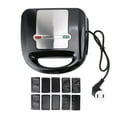 thumbnail image 2 of 6 in 1 Sandwich Maker Panini Press Stick Proof Breakfast Machine with 10 Removable Plates for Making Sandwiches Donuts Waffles Nuts Madeleine Cakes Steaks, 2 of 7