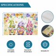 thumbnail image 6 of Spring Floral Placemats Set of 6, Watercolor Gnomes Flowers Butterflies Yellow Placemats for Dining Table, Place Mats for Kitchen Tabletop, Waterproof Wipeable Dining Table Mats Set, 6 of 9