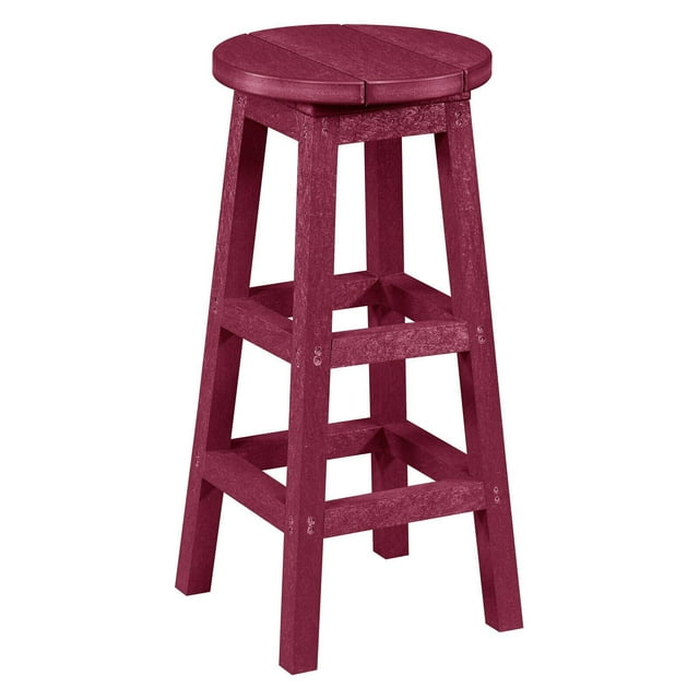 Tabouret de Bar Extérieur Sans Dossier en Plastique Recyclé HN Logan pour l'Extérieur