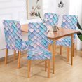 thumbnail image 2 of Yayeee 2 Pack Dining Chair Covers Stretch Parson Chairs Slipcovers Seat Protector, Purple Art Pattern, 2 of 6