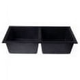 thumbnail image 5 of ALFI brand AB3420UM-BLA Black 34" Undermount Double Bowl Granite Composite Kitchen Sink, 5 of 10