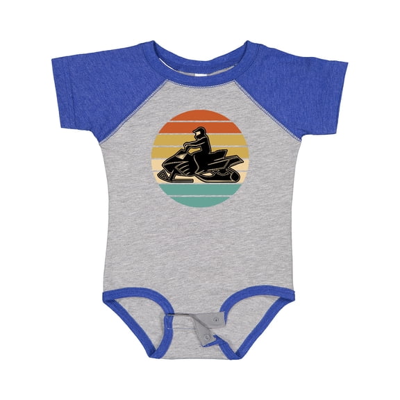 Inktastic Snowmobile Retro Sunset Boys or Girls Baby Bodysuit