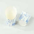 thumbnail image 6 of Balsa Circle 50 White Blue 14 oz Paper Popcorn Box Cone Cups French Toile Floral Pattern Party Events Decorations, 6 of 8