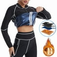 thumbnail image 1 of Sauna Jacket Heat-trapping Wear-resistant Comfortable Sweat Pants Weight Loss Jacket for Workout, 1 of 13
