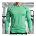 thumbnail image 4 of Playera para Nadar OP para Caballero, con Costuras Verde Talla M, 4 of 4