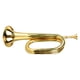thumbnail image 5 of Trompeta de estilo militar con llave en C, trompeta fácil de tocar de latón con boquilla para principiantes, regalo dorado, 5 of 12