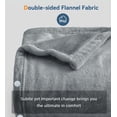 thumbnail image 3 of Electric Heated Throw Blanket, Machine Washable Double Side Flannel, Gray ,Easy to Use, 3 of 5
