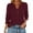 Wine #031, variant on 3/4 Length Sleeve Womens Tops with Button Cuffs Dressy Casual V Neck Summer Outfits Early Fall Fashion Clothes 2025 Turquoise XL
