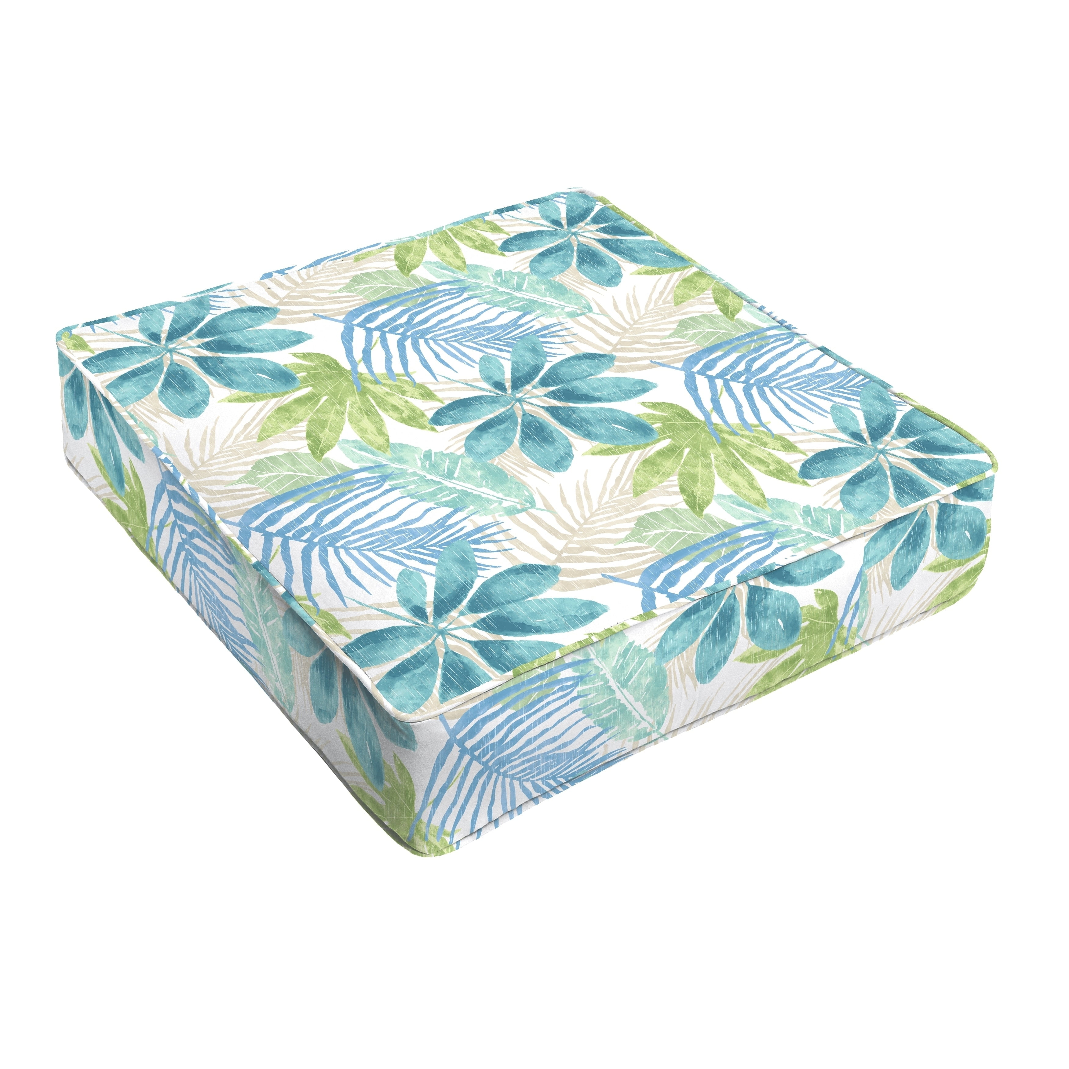 Humble and Haute Humble + Haute Indoor/ Outdoor Blue/ Green Tropical