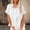 (Solid)White, variant on YODETEY Women’s Linen Blend Button Down Shirts Top, Ruffle Hem Casual Shirts for Womens , Women's Plus White,Size L