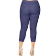 thumbnail image 3 of Women's Plus Size Casual Jean Jegging Pants Stretchy Comfort Pocket XL 2XL 3XL, 3 of 6
