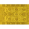 thumbnail image 1 of Ahgly Company Indoor Rectangle Abstract Yellow Modern Area Rugs, 2' x 4', 1 of 4