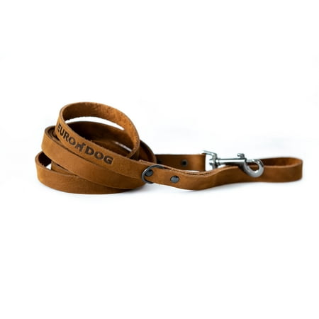 UPC: 0686162716654 | Euro-Dog Soft Leather Dog Leash Sport Style Made in USA Affordable Luxury