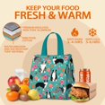 thumbnail image 5 of Australian Shepherd Dog and Flower Insulated Lunch Bag for Women & Adults,Large Portable Soft Cooler Lunch Bag,Thermal Food Storage Tote with Pearl Cotton,8.66L,8.75x5.75x9.5 Inch, 5 of 6