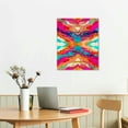 thumbnail image 3 of PIKWEEK  Pink Blue Abstract Painting Preppy Room Decor Vibrant Canvas Wall Art College Dorm Decor Maximalist Poster Teen Girl Room Colorful Art Prints for Decor Bedroom Living Room, 3 of 5