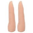 thumbnail image 1 of Fake Practice Finger, Embedded Nail Slot Nail Training Finger Silicone Bendable  For  Practice Light Color, 1 of 8