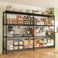 thumbnail image 4 of REIBII 69.8" Wide All Metal Storage Shelves for Garage Wire Shelving Unit 4 Tier Adjustable Shelving for Pantry Shelves Kitchen Shelving, 4 of 7